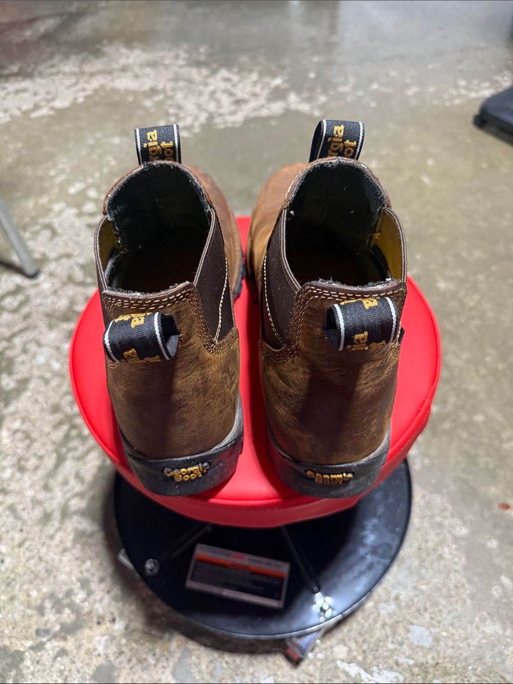 Georgia Boot Brown Chelsea Work Boots